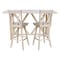 International Concepts Bar Height Table With 2 Double Cross Back Swivel Bar Stools - 30 in. Seat Height K-7228-42-S203SW-2 - alternate 3